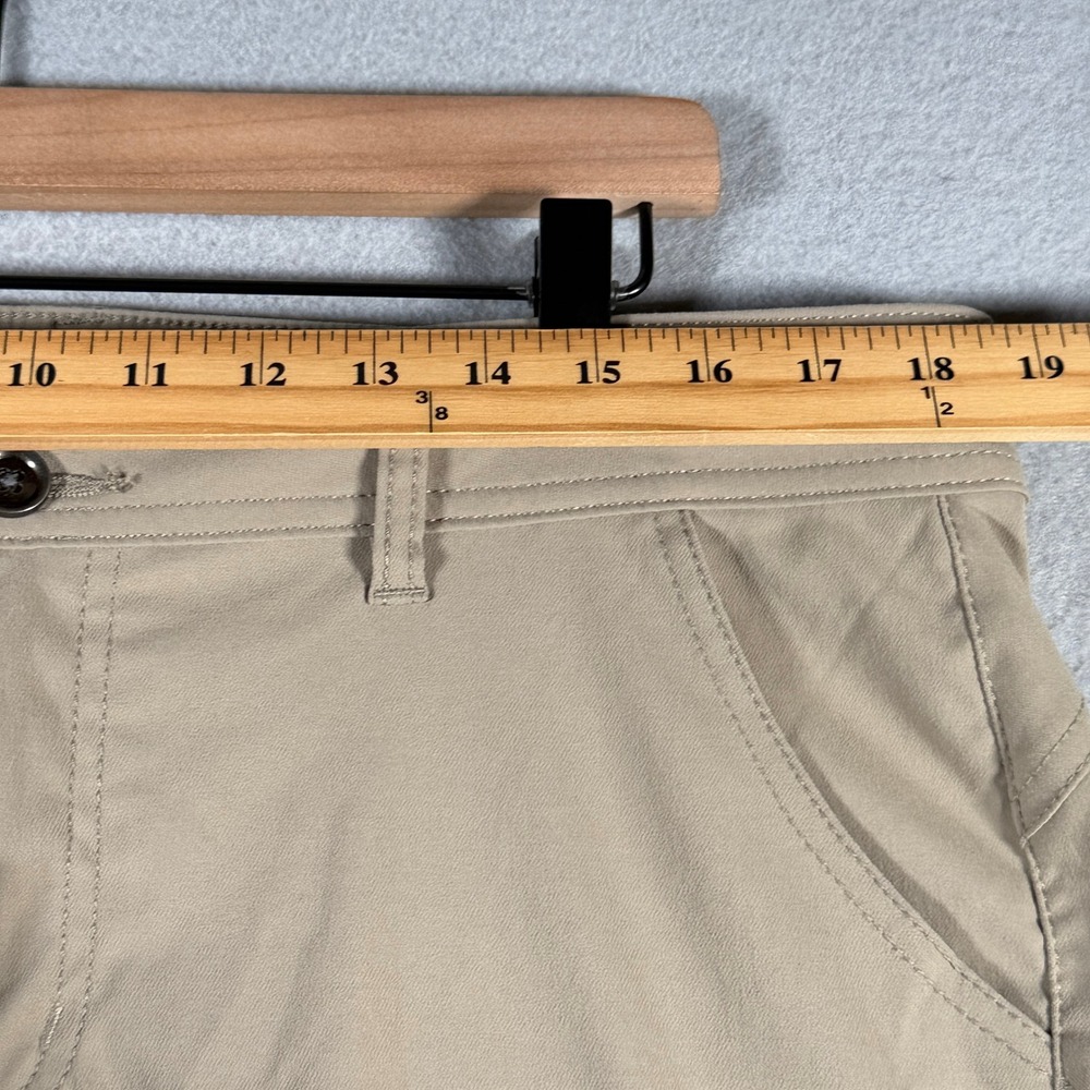 Prana Halle Hiking Pants Dark Khaki Womens 14 Short W4HASH113 Stretch Zion - Picture 5 of 16